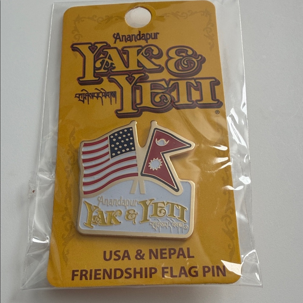 Anandapur Yak & Yeti USA & Nepal Flag Pin Disney